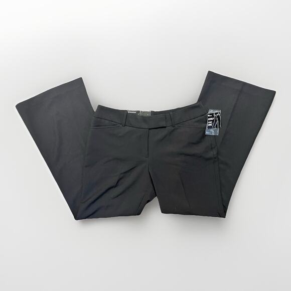 George Women’s Size 10P Black Dress Pants NWT Classic Straight Work Slacks - Picture 1 of 6